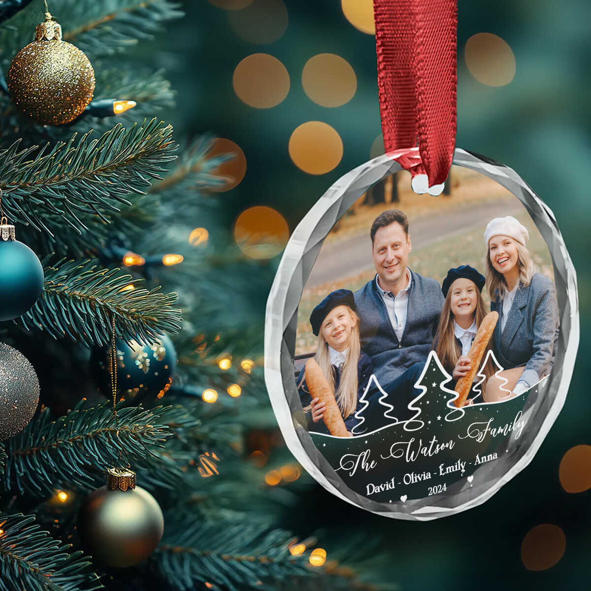 Family Photo Ornaments for christmas Tree