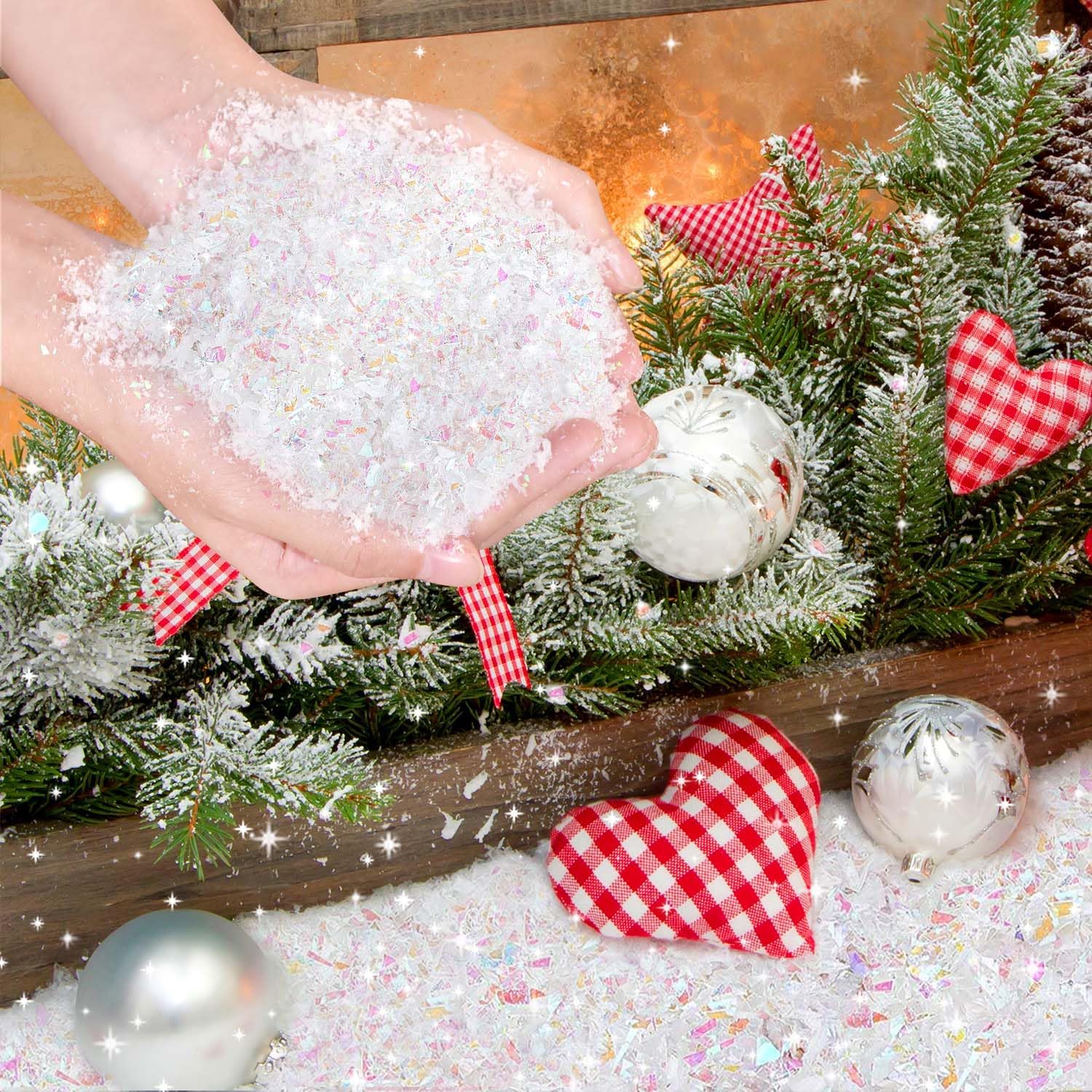 Textured "Fake Snow" Decoration