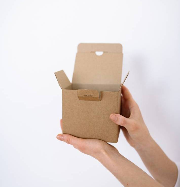 You can make a gift box out of cardboard or simply reuse a used box.