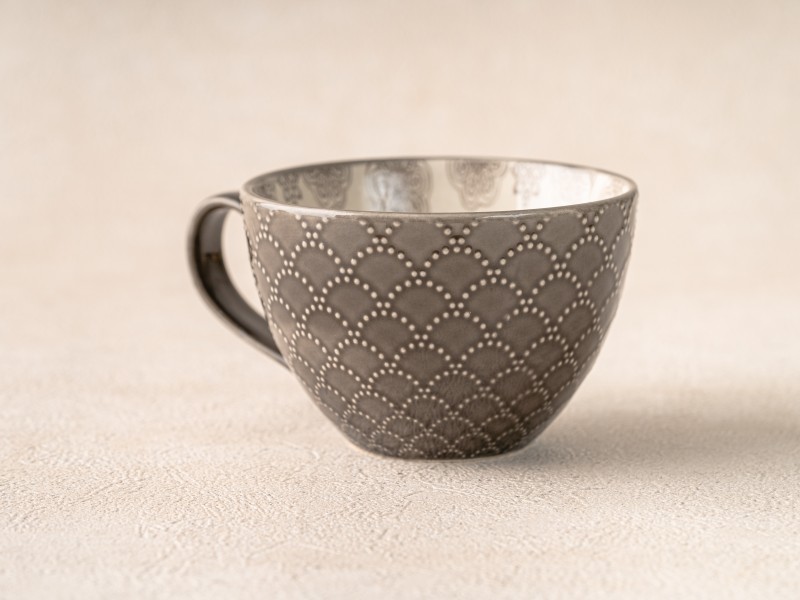 Ceramic Tea Cup - Grey