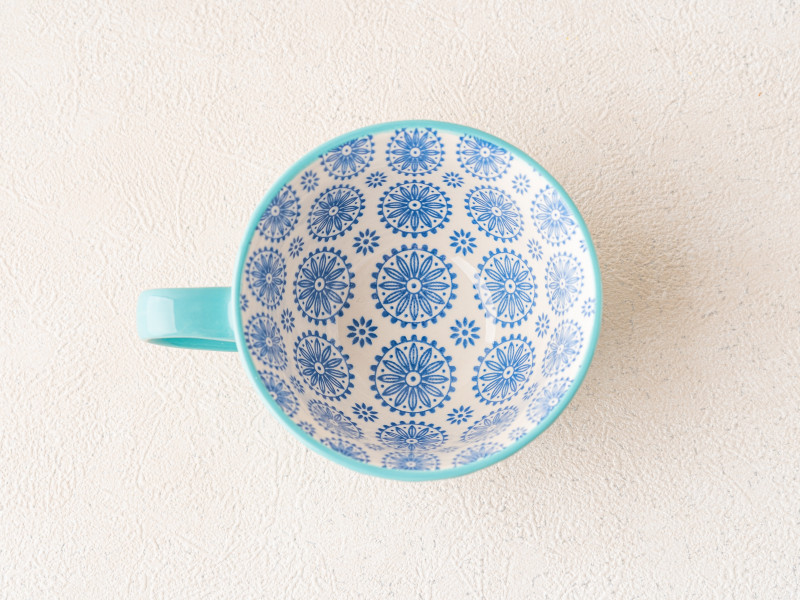 Ceramic Tea Cup - Turquoise-Blue