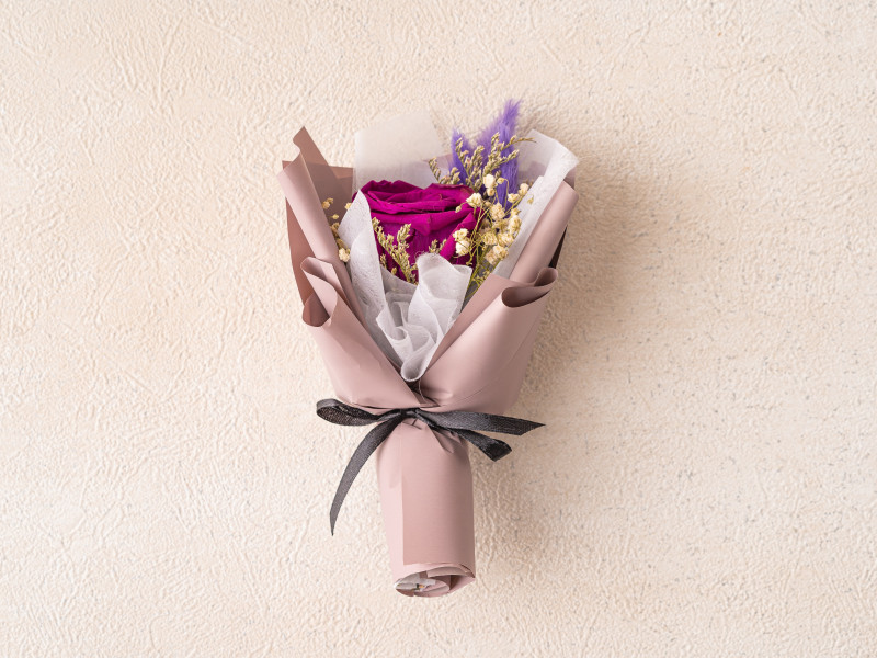 Eternal flower bouquet - Sangria