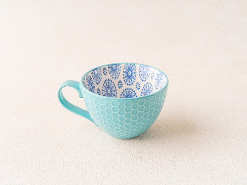 Ceramic Tea Cup - Turquoise-Blue