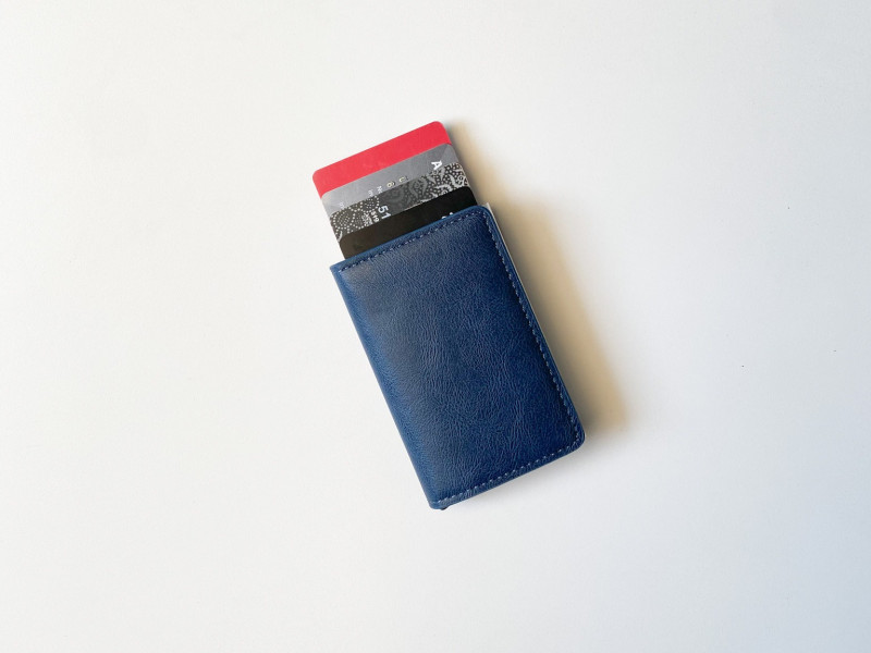 Anti RFID Wallet and Card Holder - Navy